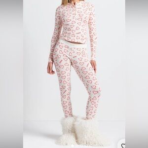 SKIMS Shaggy Faux Fur Boots Marble NWT 8.5/39